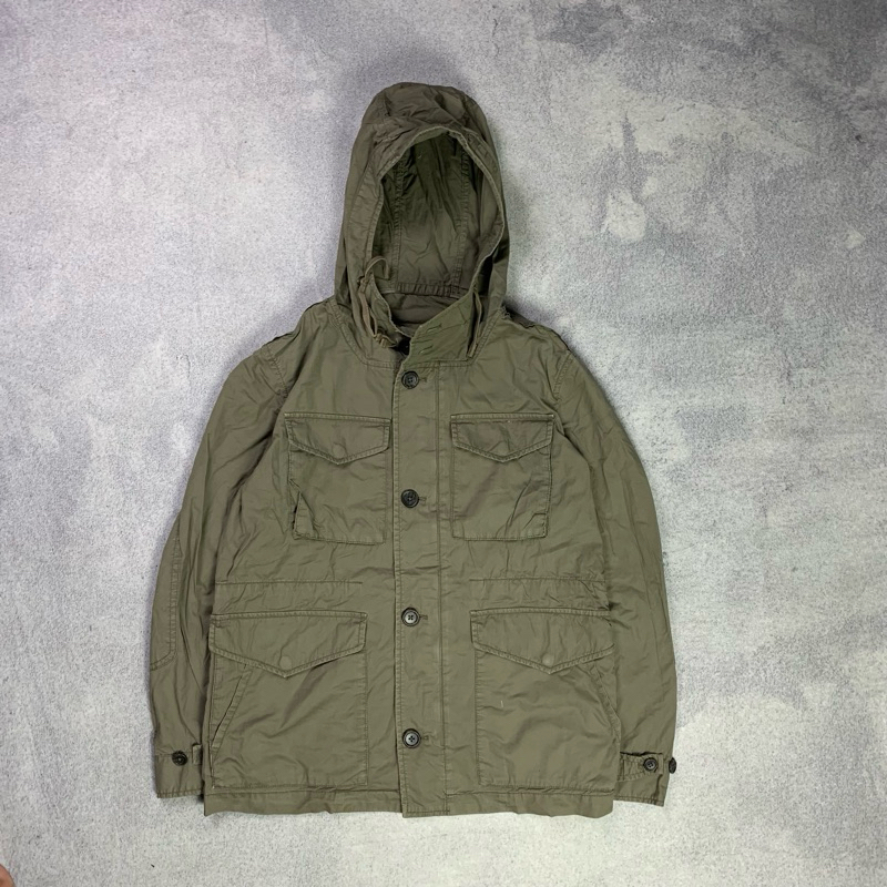 parka jacket uniqlo army