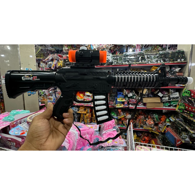 mainan tembak baterai,pistol baterai,tembak batre