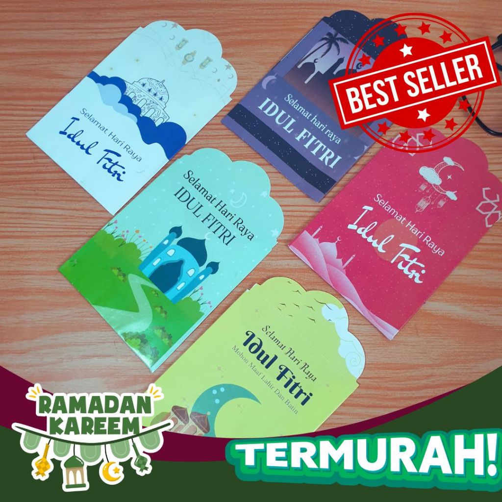 

Grosir amplop lebaran murah 100 pcs sudah pack amplop hari raya