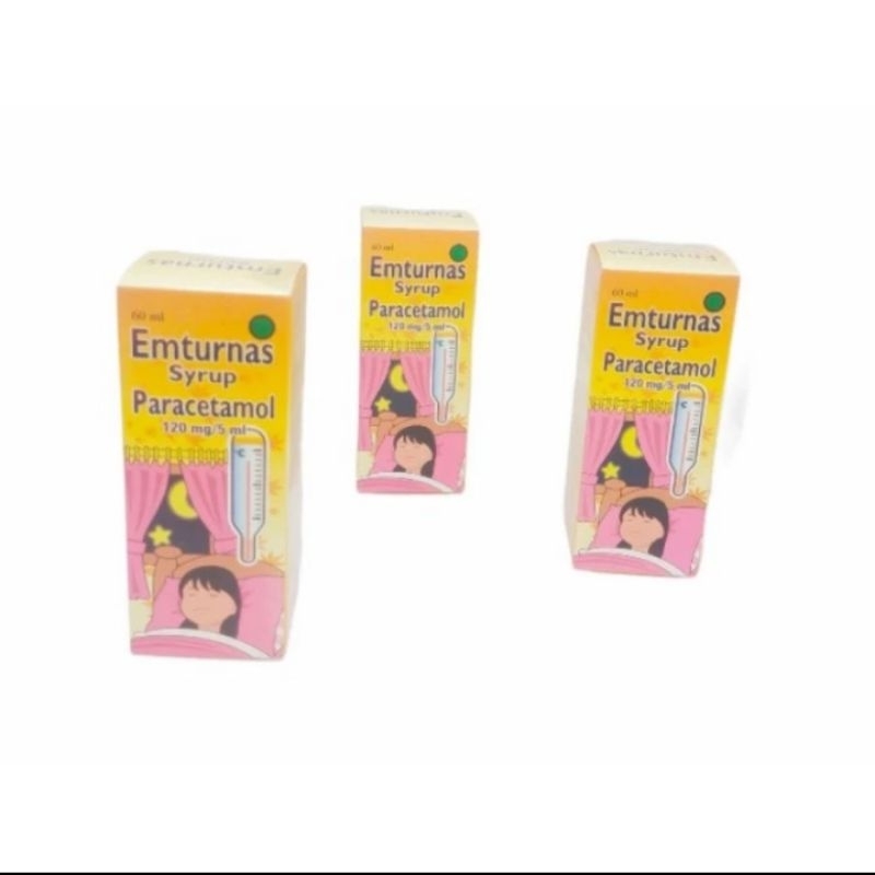 Emturnas Paracetamol sirup demam nyeri sakit kepala gigi anak 60ml