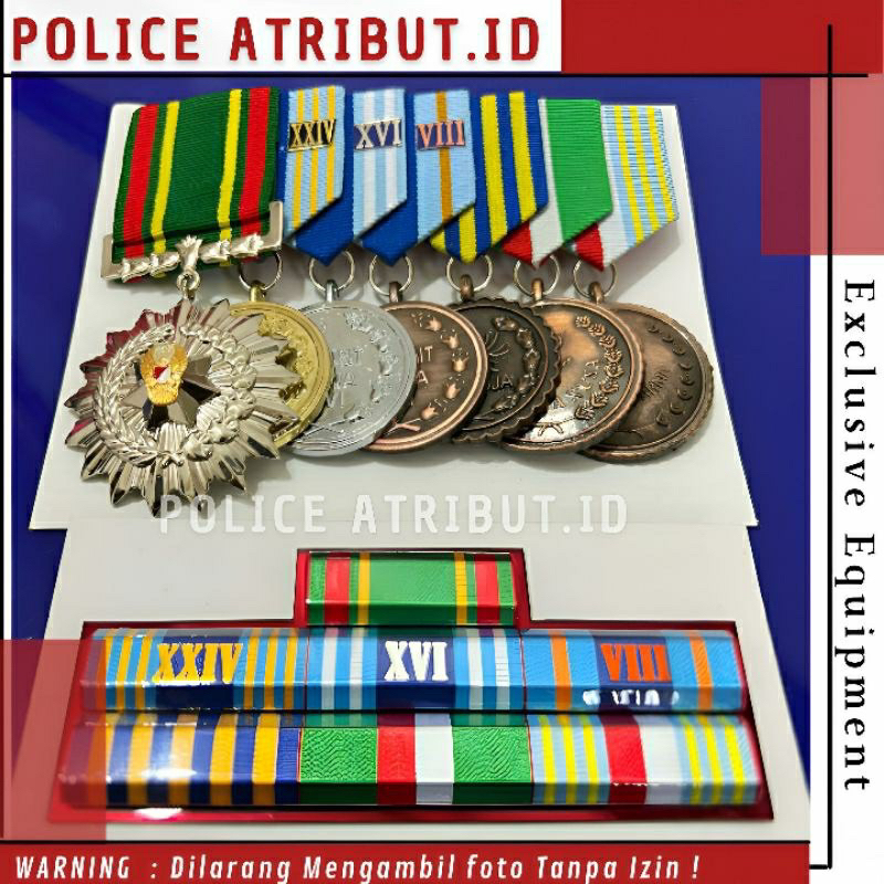 Satya lencana Mendali PDU Set TNI AD Nararya Dharma Bantala 8 16 24 Tahun Seroja Dharma nusa Wira Dh