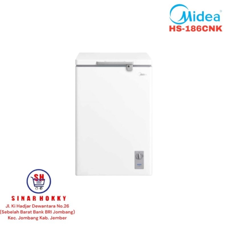 FREEZER BOX MIDEA /CHEST FREEZER MIDEA HS-186 CNK/CK 150 Liter BERGARANSI RESMI