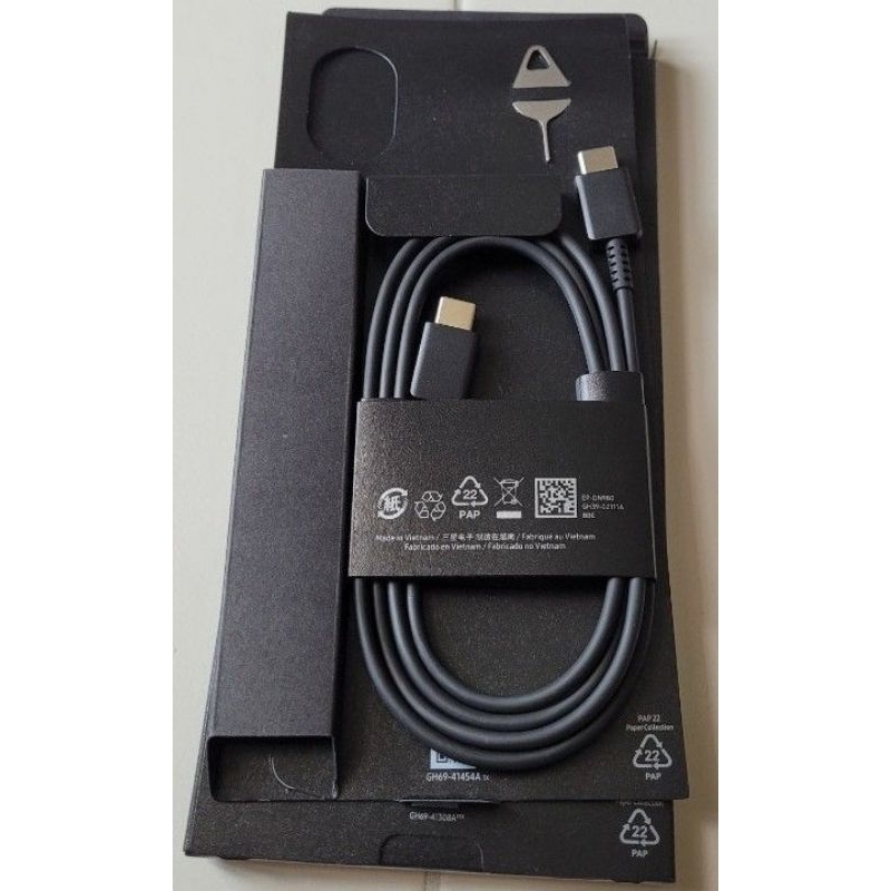 kabel ori bawaan Samsung type C to type C 25 wat