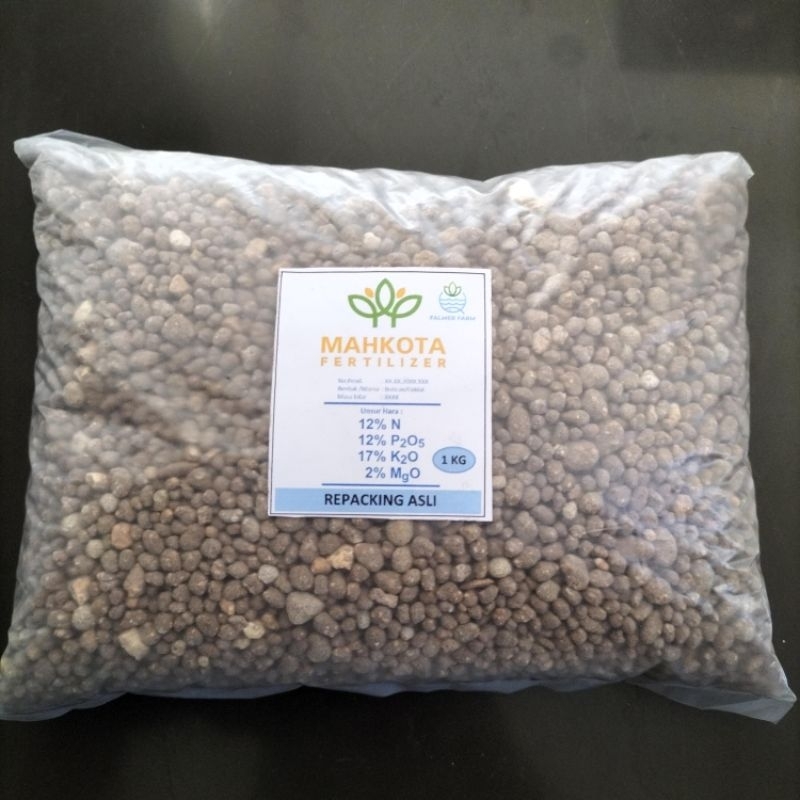PUPUK MAHKOTA 12-12-17+2 121217+2 PUPUK SAWIT KEMASAN REPACK 1 KG