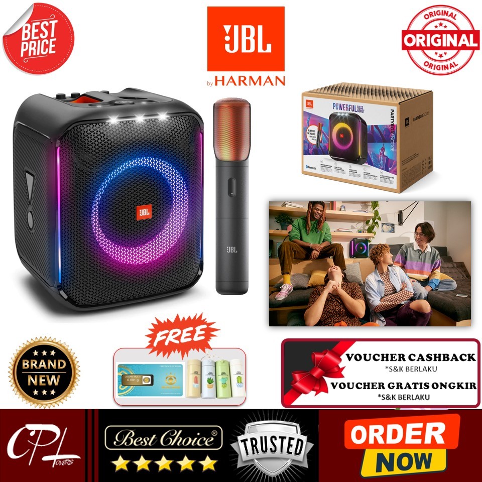 JBL PartyBox Encore Essential + Mic Wireless Speaker