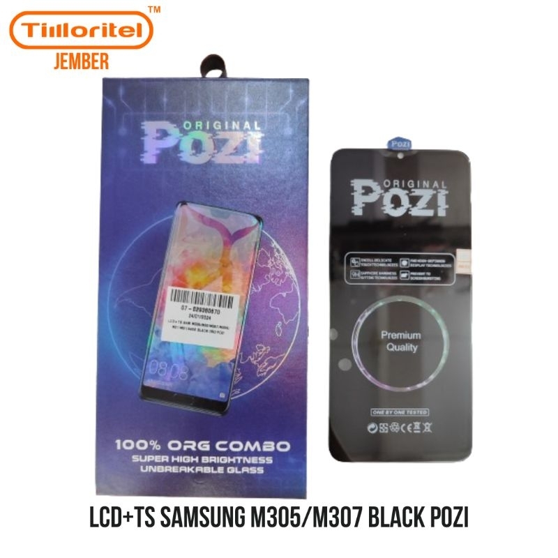 LCD+TS KOMPATIBEL UNTUK SAMSUNG M305/M30/M307/M30S/M21/M31/A40S BLACK POZI