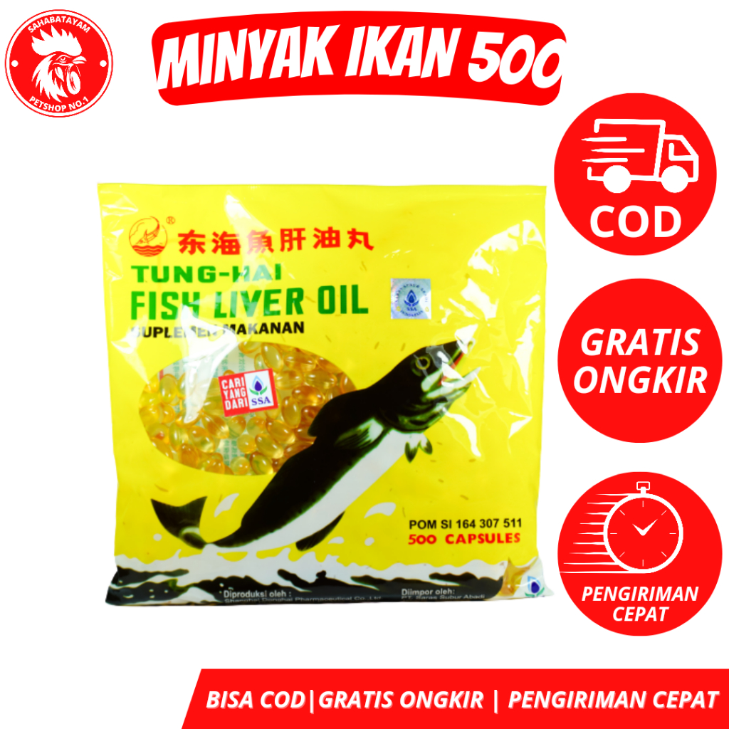 BISA COD MINYAK IKAN KEMASAN ISI 500 / MINYAK IKAN AYAM / MINYAK IKAN AYAM BANGKOK / MINYAK IKAN  AY