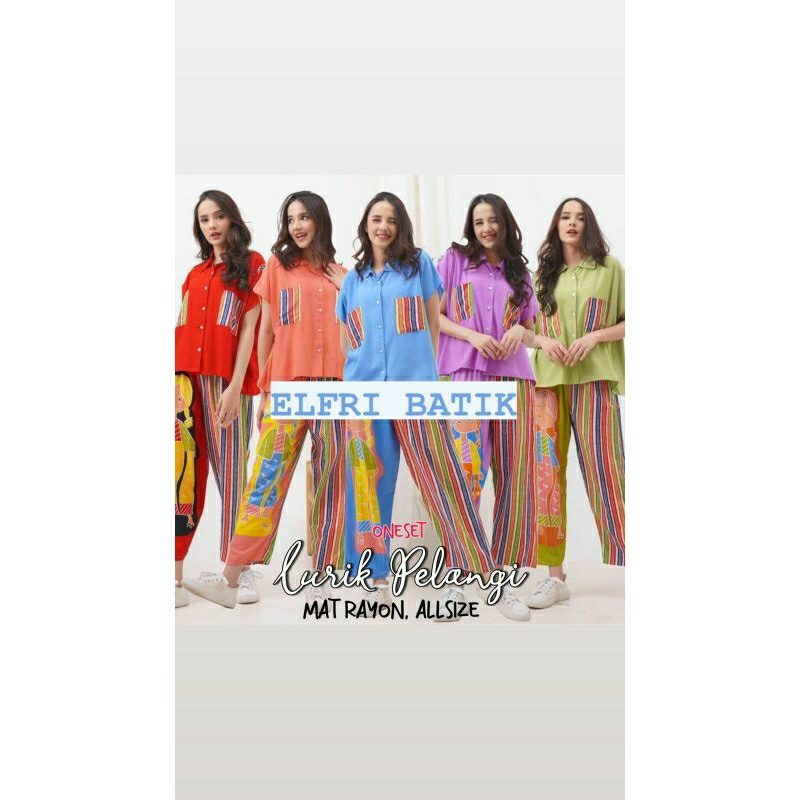 ONE SET LURIK TEJO PERMEN SEMERBAK