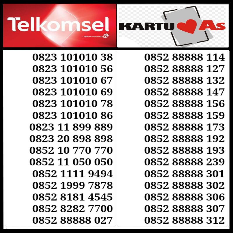 nomor cantik telkomsel