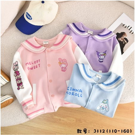 Sweater Kasual Sanrio Kuromi Cinamorol Melodi Kuromi Baju Lengan Panjang Sanrio