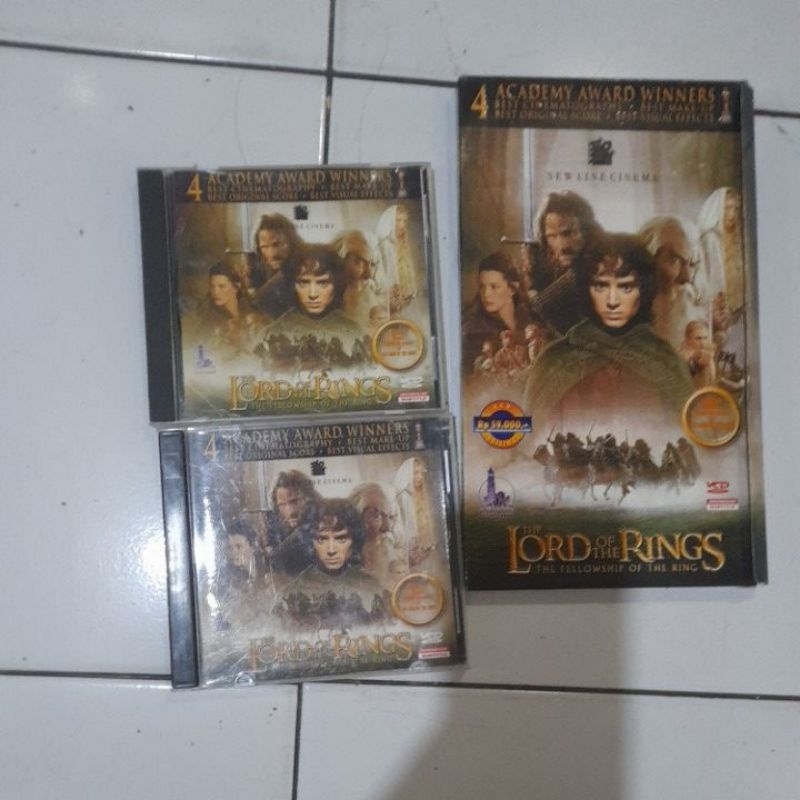 vcd original the lord of rhe rings the fellowship of the rings