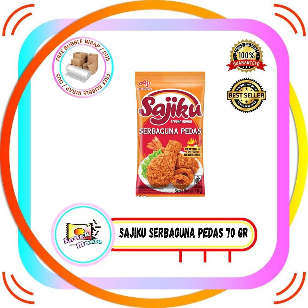 

Sajiku Tepung Bumbu Serba Guna PEDAS ~ 70 gr