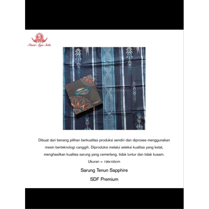Sarung Tenun Sapphire