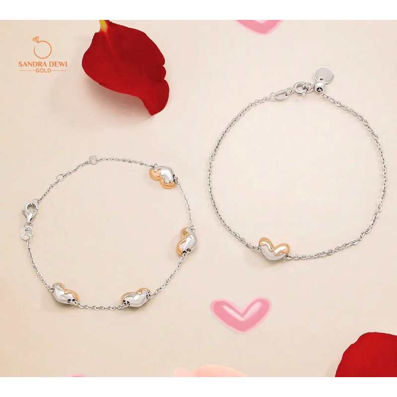 Sandra Dewi Gold Gelang Love Series