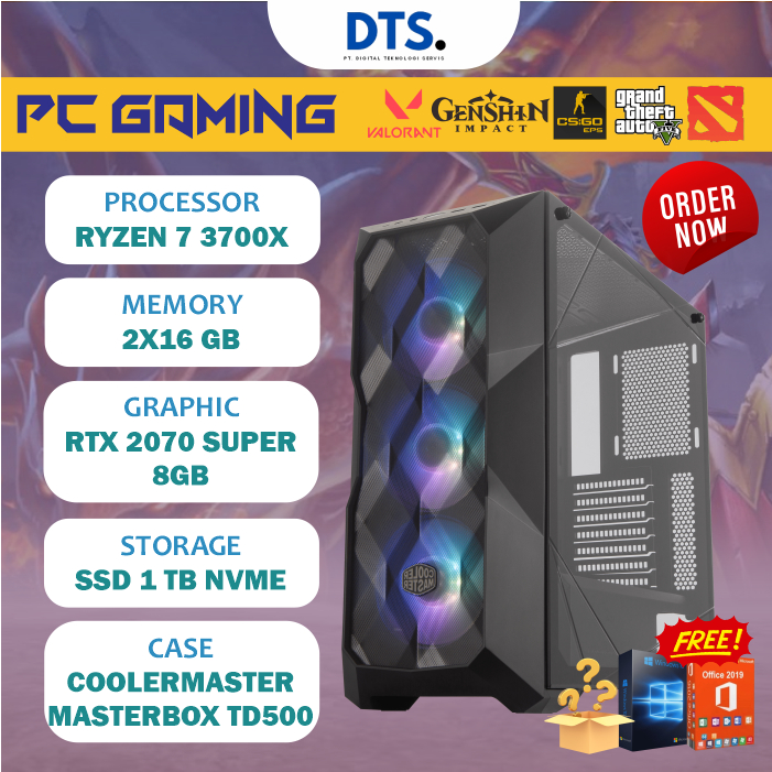 PC Gaming | Ryzen 7 3700X / 16GB / MSI RTX 2070 SUPER / 1TB NVMe
