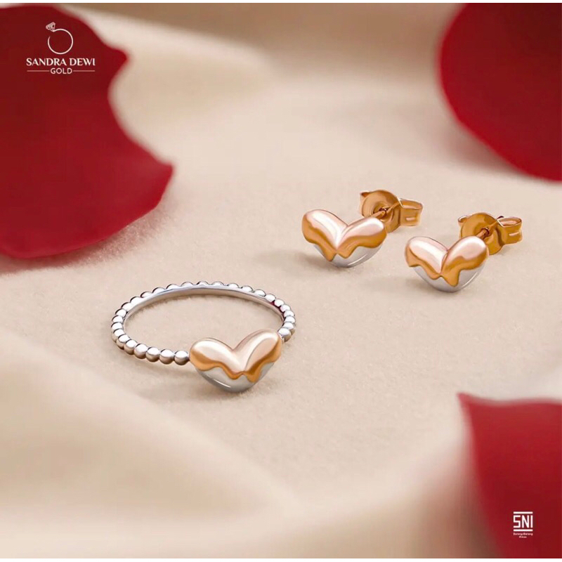 Sandra Dewi Gold Anting Golden Love