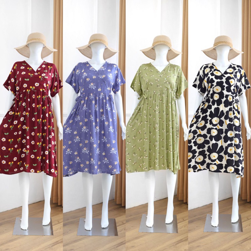 Daster Kimono | Daster Kekinian | Daster Busui | Daster Rayon | LD 110cm PB 105cm