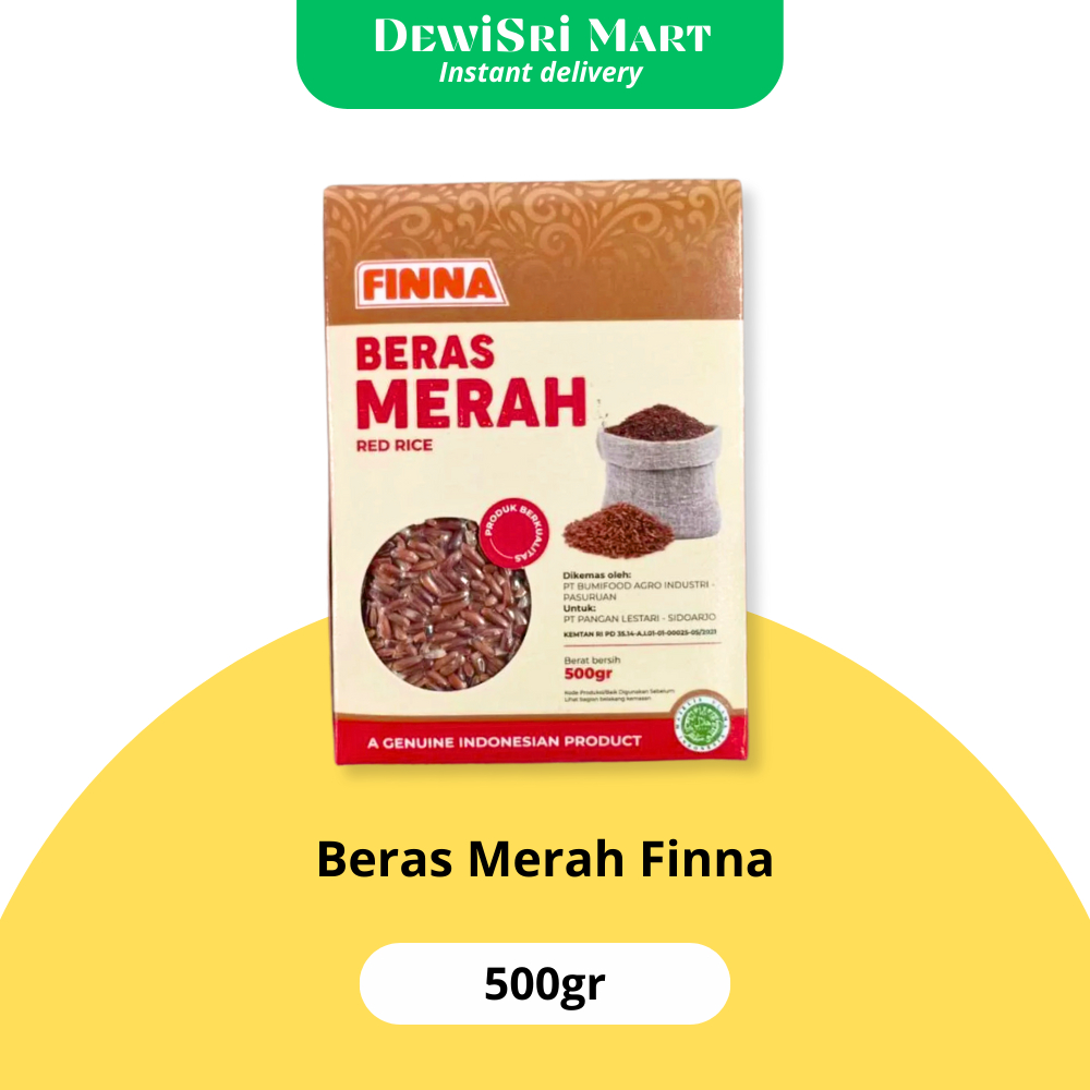 

Beras Merah Finna 500gr - Dewi Sri Mart!