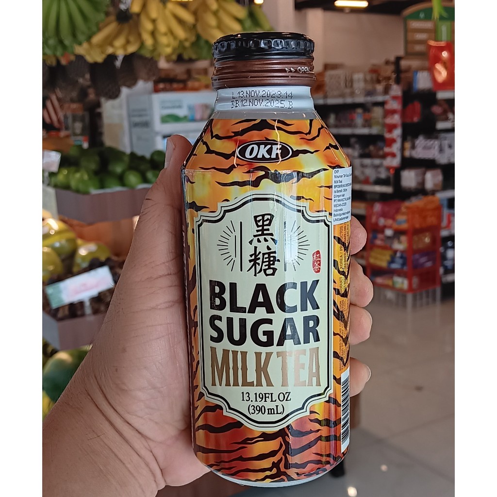 

OKF BLACK SUGAR MILK TEA 390ML ORI KOREA