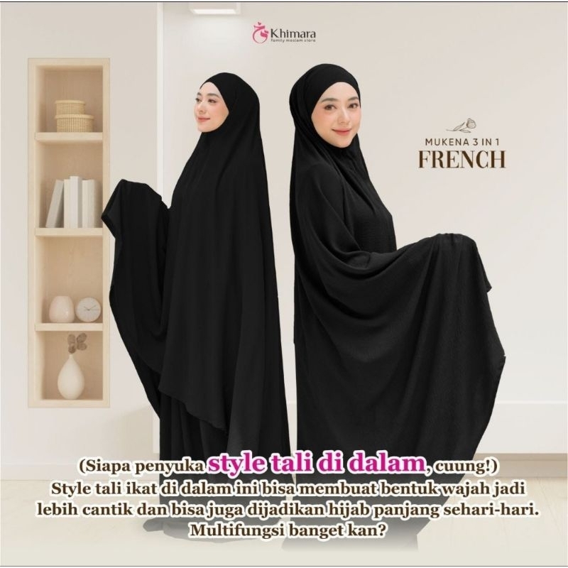 Mukena French 3in1 by Khimara