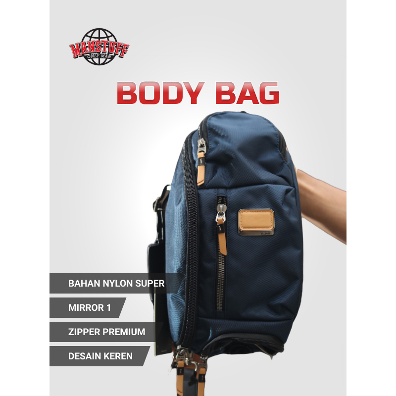 Tas Punggung Crossbody Body Bag Pria Tumi Biru