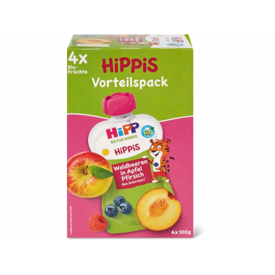 

SWISS Import - HiPP - Pure Sari Buah Hutan Apel Persik4 Stk - 1 thn