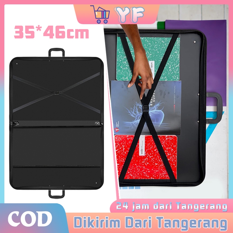 

Waterproof Art Bag A3 Drawing Bag A3 35X46CM Tas Menggambar Tas Dokumen Buku