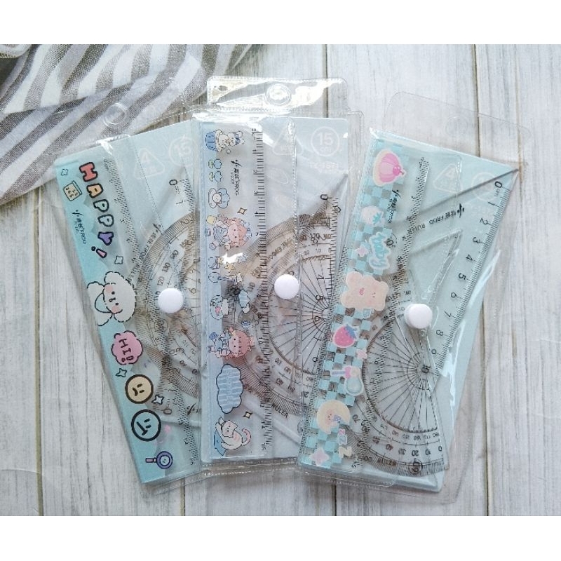 

(4PC) GARISAN SET MOTIF CEWEK 15CM ZH-1517