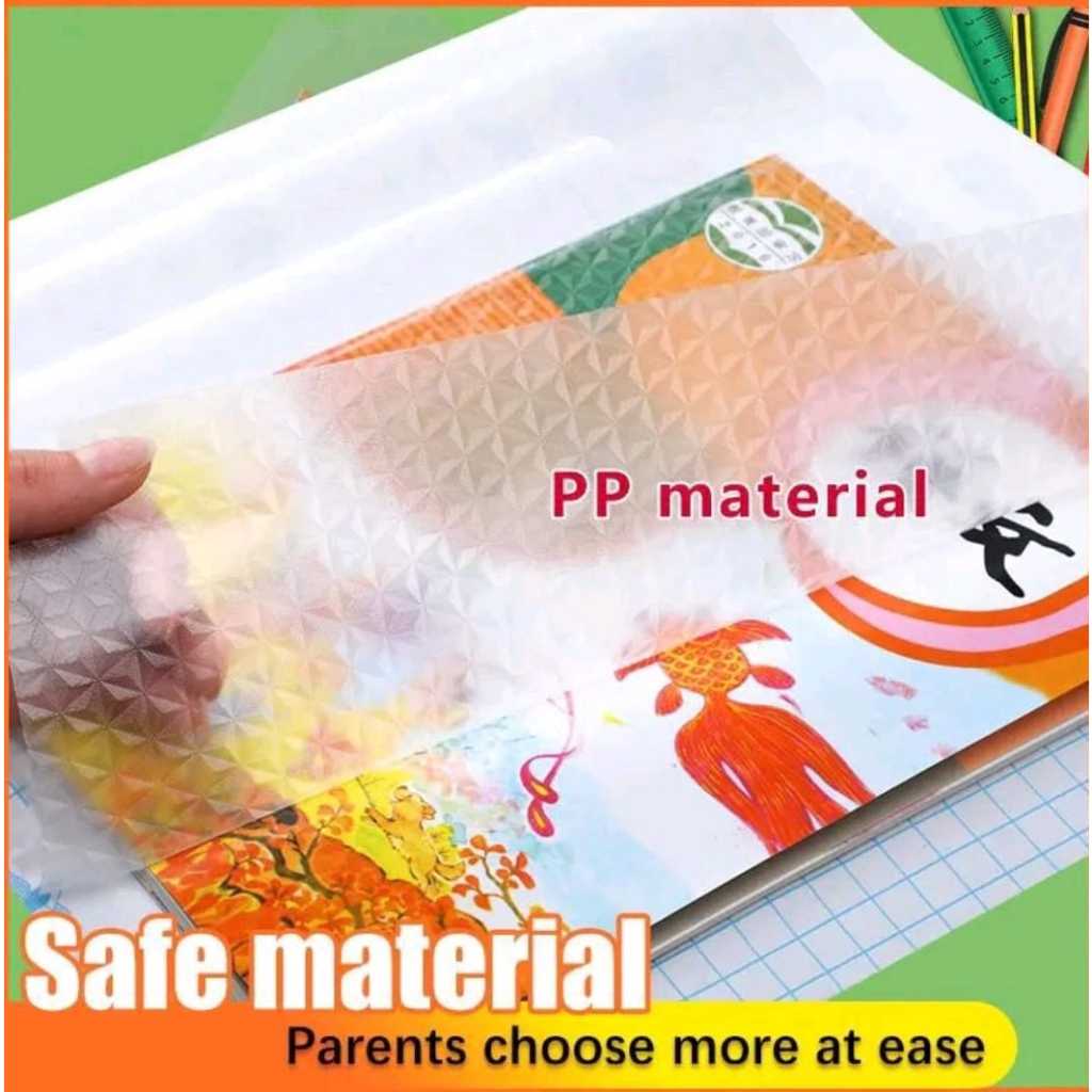 

Sticker Sampul Buku 10pc Plastik Pelindung Buku Perekat Buku Tahan Air
