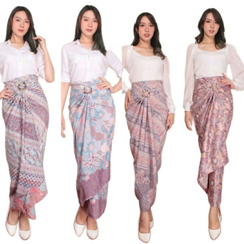(50 Motif) Rok lilit batik modern motif terbaru / kain batik floral / rok serut batik / Rok Batik Ba