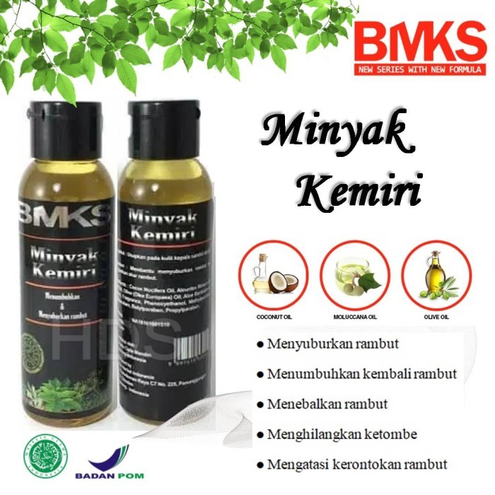 BMKS MINYAK KEMIRI BPOM  MENUMBUHKAN & MENYUBURKAN RAMBUT
