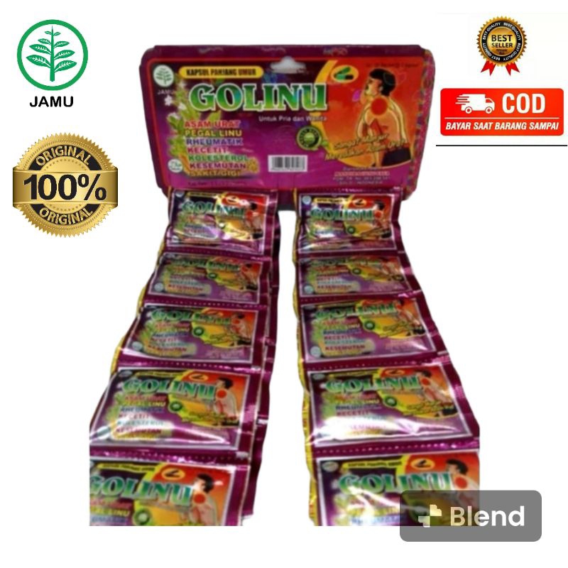 GOLINU Kapsul Herbal Pegal Linu ORIGINAL (ASLI)