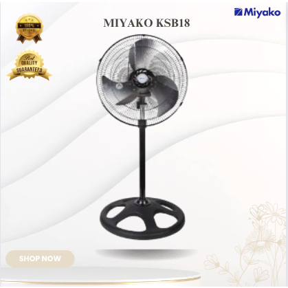 Miyako Kipas angin Stand Fan 18inch KSB18/KSB18/KSB 18/KSB-18/Miyako Kipas angin 18INCH