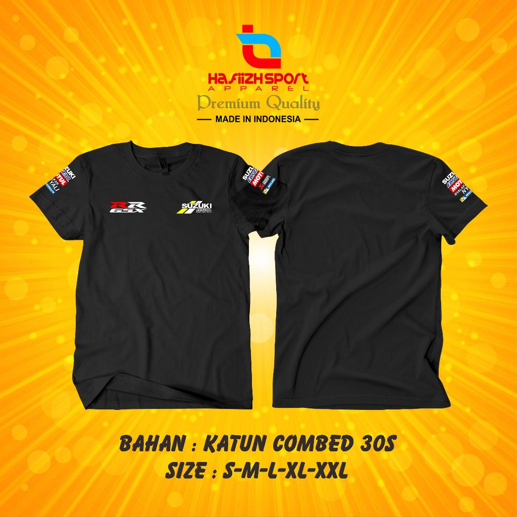 KAOS BAJU MOTOR SUZUKI GSX RR / KAOS SUZUKI ECSTAR GSX R BAHAN PREMIUM