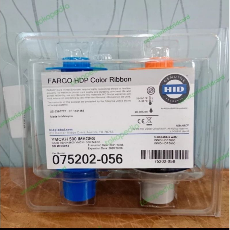 Ribbon Color YMCKH 75202-056 Fargo eKtp / 75202-056 / YMCKH 75202-056