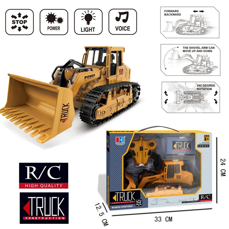 Mainan Remote Control Alat Berat Bulldozer RC