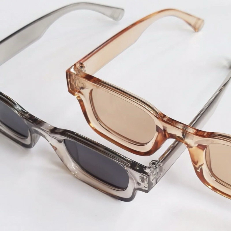 Kacamata korea hitam pria wanita anak model boldie frame tebal bening skinny hitam persegi panjang g