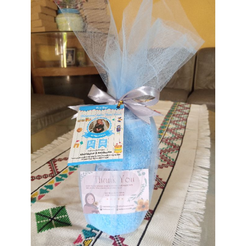 souvenir handuk Aqiqahan Bayi newborn