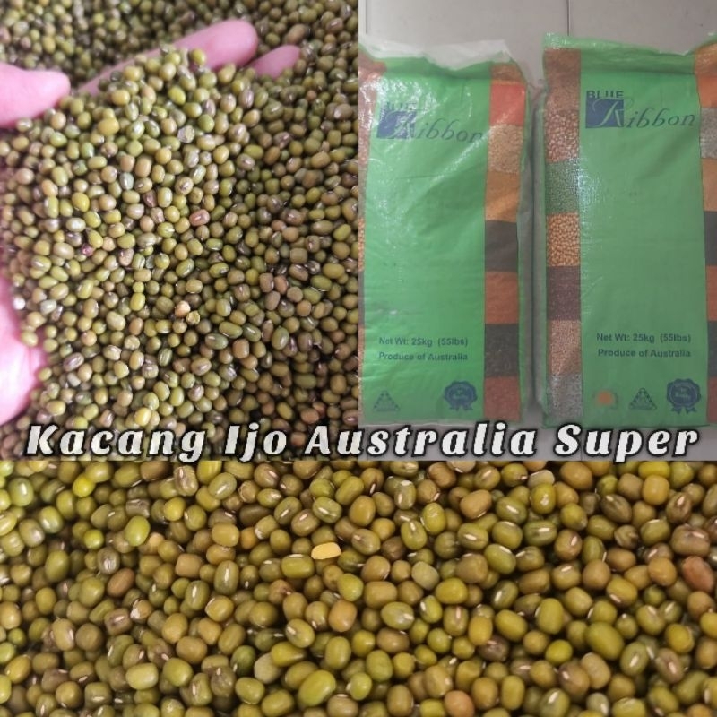 

Kacang Hijau Ijo 2 KG Super Australia Premium Green Beans Bambu Wangi