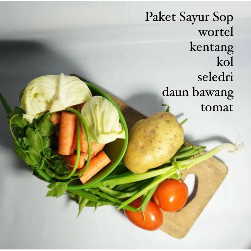 

[KIRIM INSTANT] Paket sayur sop komplit