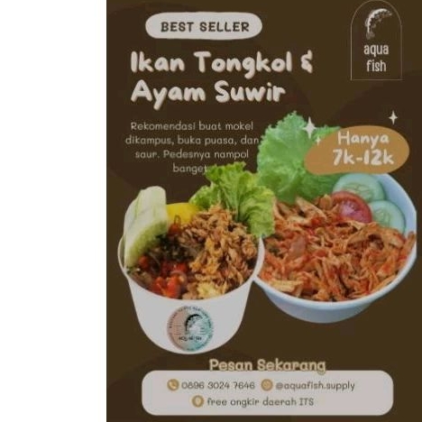 

nasi rice bowl ayam suwir kemangi & tongkol suwir kemangi