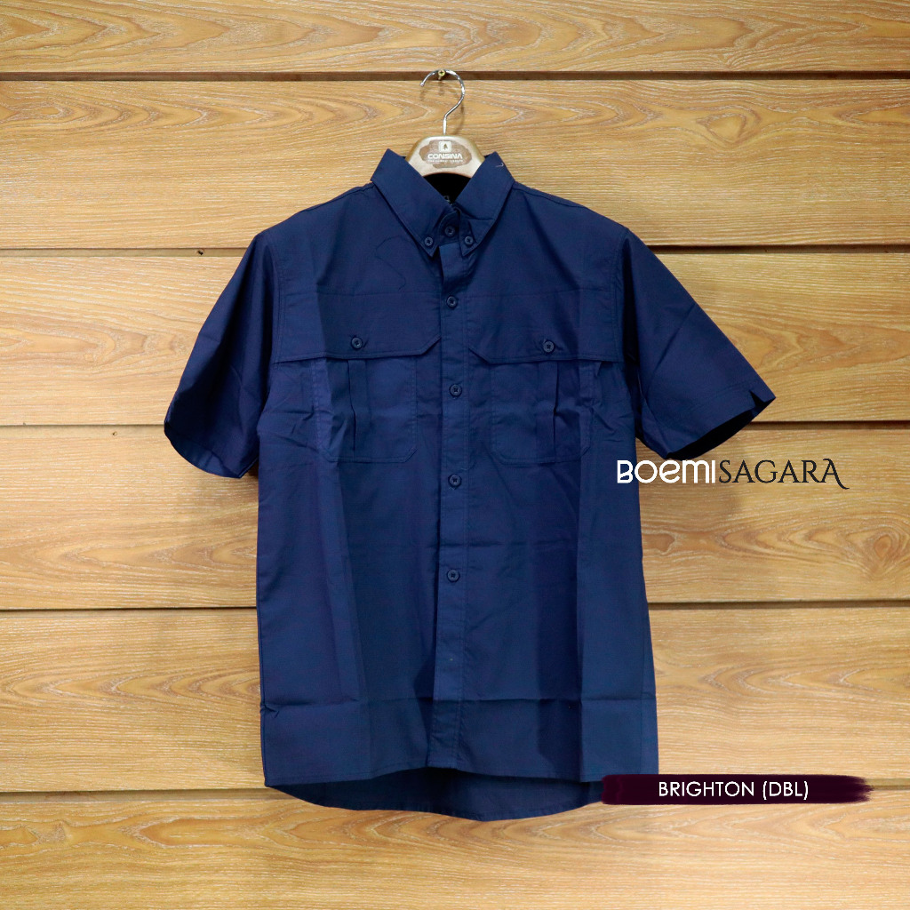 CONSINA KEMEJA LENGAN PENDEK - BRIGHTON - KEMEJA OUTDOOR - PDL NAVY