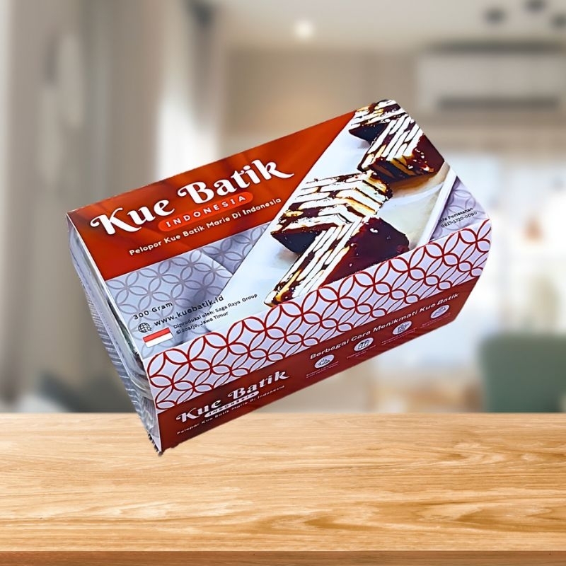 

Kue Batik Indonesia 200 gram Coklat (potongan bite size) Halal