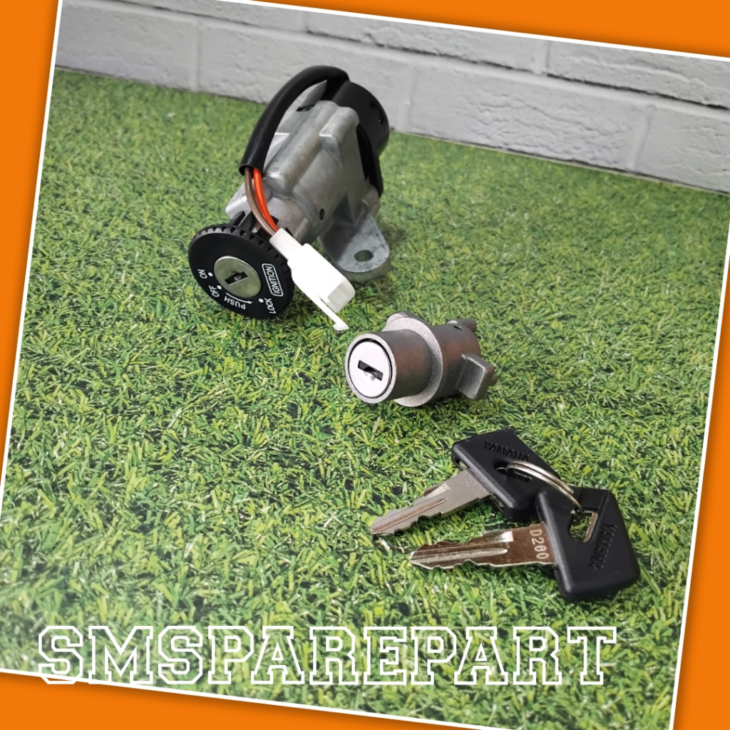 key set kunci kontak assy A + sadel jok belakang motor yamaha jupiter z burhan 2004 - 2009