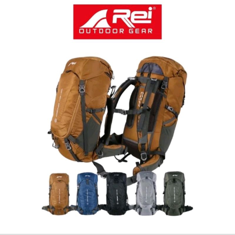 tas gunung original carrier arei Dieng 45+5L dapat raincover arei outdoorgear