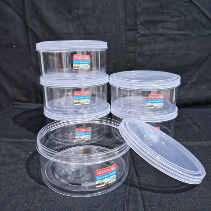 Toples nastar Alexish 500 gram tutup drat/putar, toples nastar kekinian, toples kue nagawa Alexish.