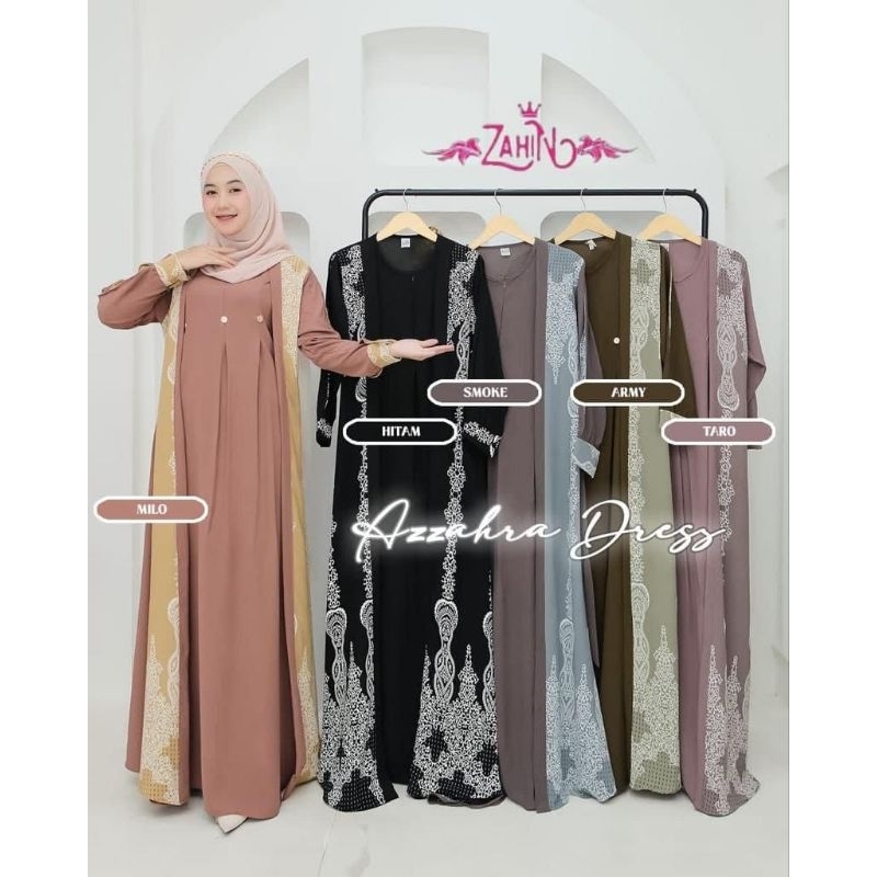 𝓐𝓵𝓦𝓪𝓪𝓯𝓲 𝓞𝓯𝓬.|| Az-Zahra Dress Original by Zahin || Gamis Crinkle