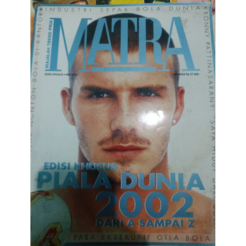 majalah trend pria matra edisi khusus piala dunia 2002