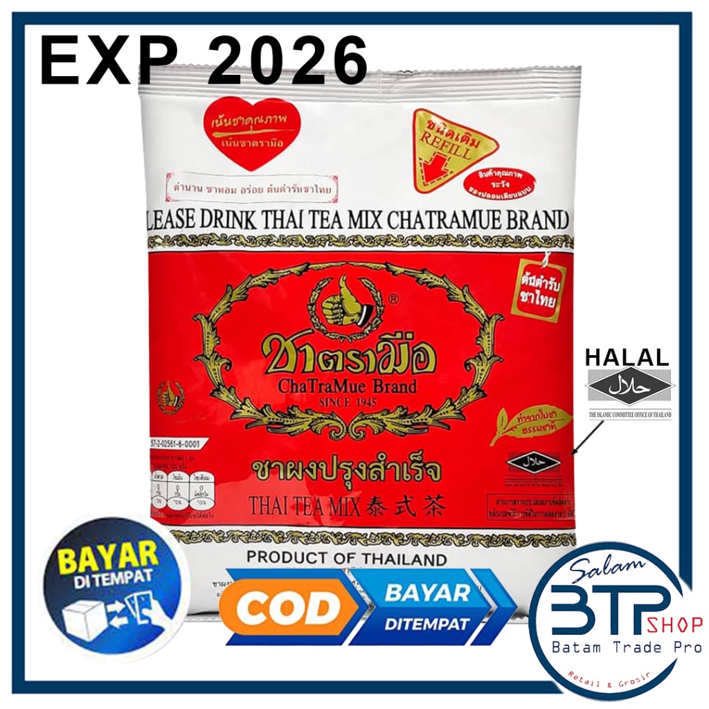 

BTP THAI TEA MIX CHATRAMUE BRAND 400grams