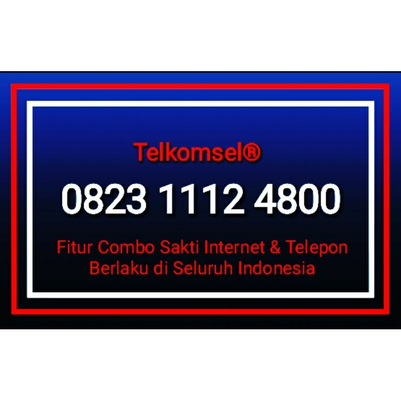 Telkomsel Nomor Rapi Combo Sakti Internet & Telepon